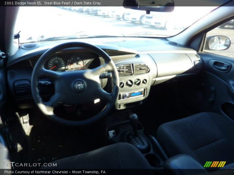 Steel Blue Pearl / Dark Slate Gray 2001 Dodge Neon ES