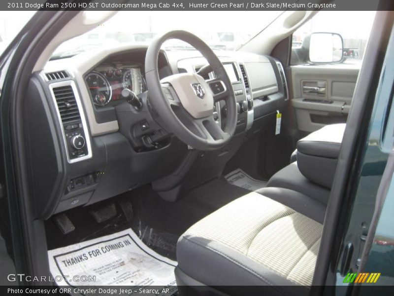  2011 Ram 2500 HD SLT Outdoorsman Mega Cab 4x4 Dark Slate/Medium Graystone Interior
