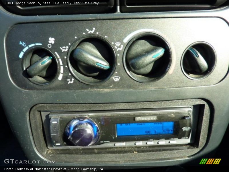 Steel Blue Pearl / Dark Slate Gray 2001 Dodge Neon ES