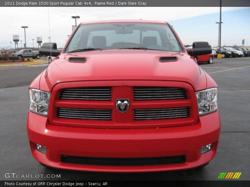Flame Red / Dark Slate Gray 2011 Dodge Ram 1500 Sport Regular Cab 4x4