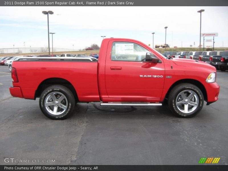 Flame Red / Dark Slate Gray 2011 Dodge Ram 1500 Sport Regular Cab 4x4