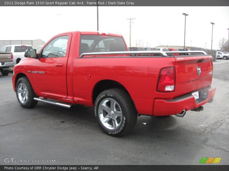 Flame Red / Dark Slate Gray 2011 Dodge Ram 1500 Sport Regular Cab 4x4