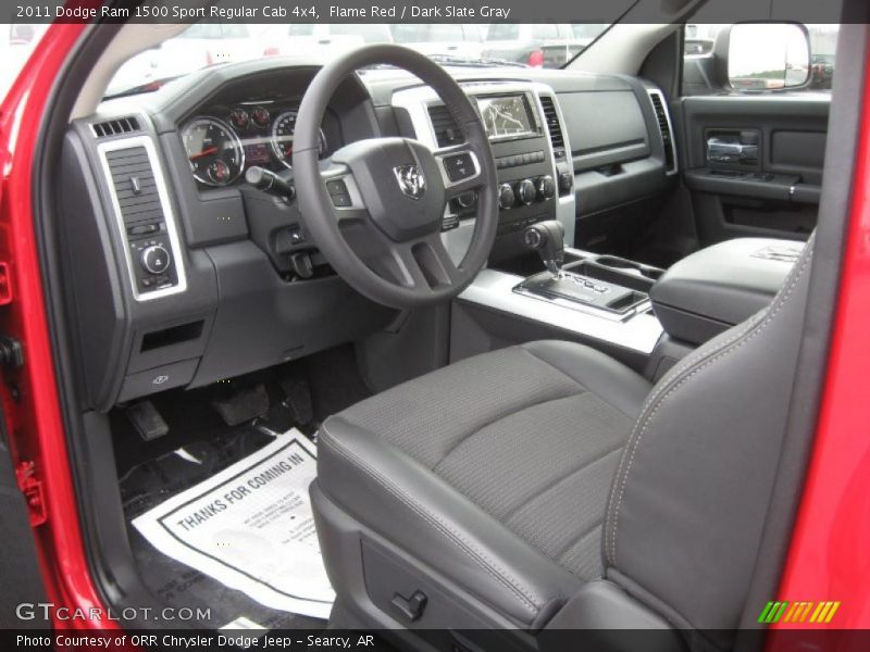Dark Slate Gray Interior - 2011 Ram 1500 Sport Regular Cab 4x4 