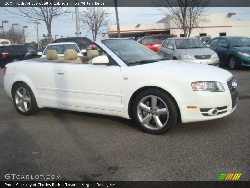 Ibis White / Beige 2007 Audi A4 3.2 quattro Cabriolet