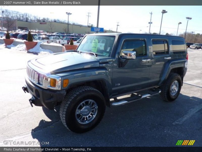 Slate Blue Metallic / Ebony Black 2007 Hummer H3