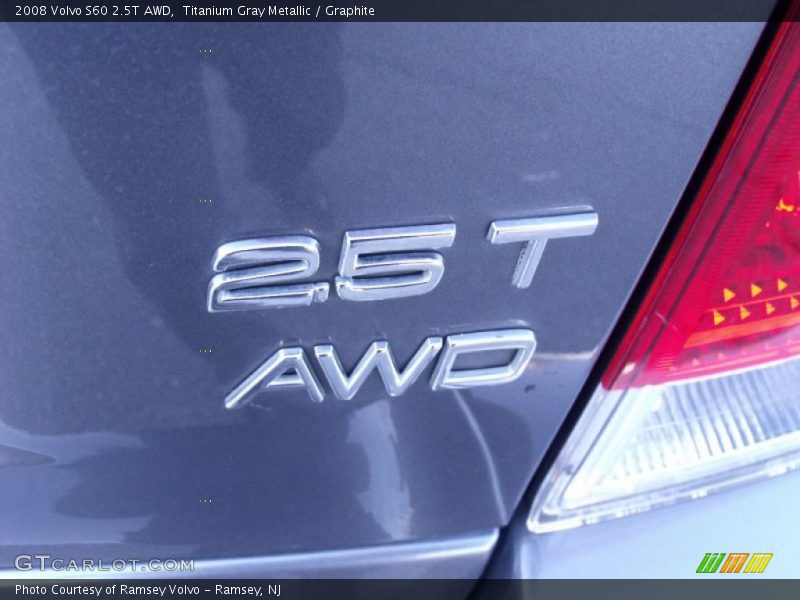 Titanium Gray Metallic / Graphite 2008 Volvo S60 2.5T AWD