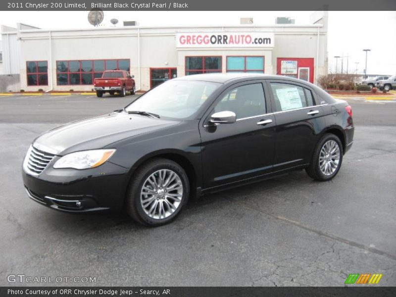 Brilliant Black Crystal Pearl / Black 2011 Chrysler 200 Limited