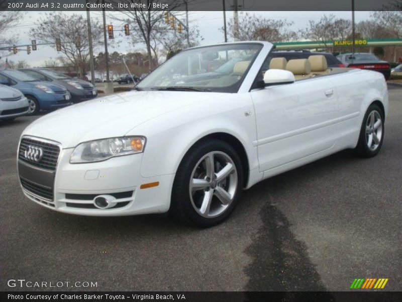 Ibis White / Beige 2007 Audi A4 3.2 quattro Cabriolet