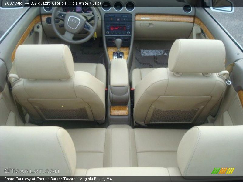  2007 A4 3.2 quattro Cabriolet Beige Interior