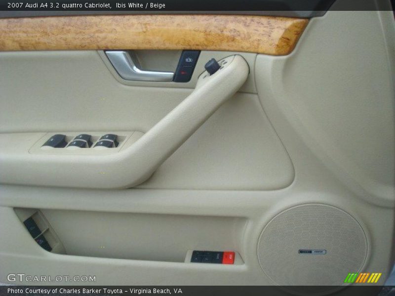 Ibis White / Beige 2007 Audi A4 3.2 quattro Cabriolet