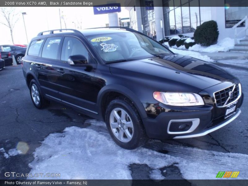 Black / Sandstone Beige 2008 Volvo XC70 AWD