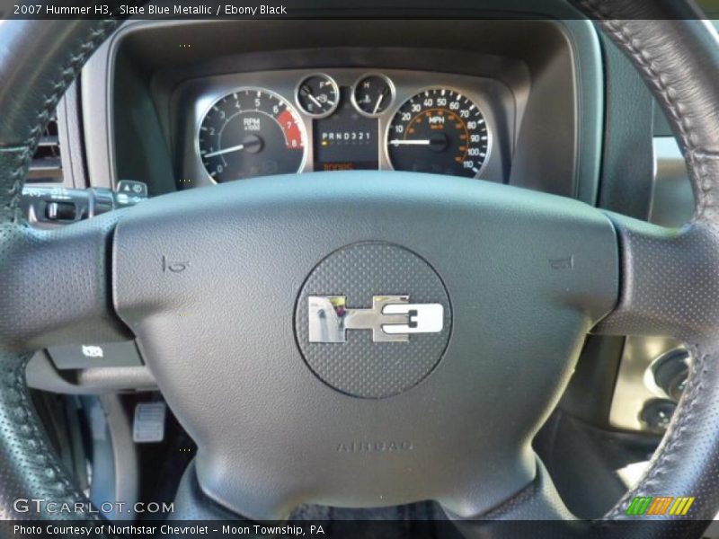 Slate Blue Metallic / Ebony Black 2007 Hummer H3