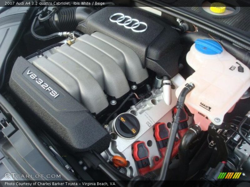  2007 A4 3.2 quattro Cabriolet Engine - 3.2 Liter DOHC 24-Valve VVT V6