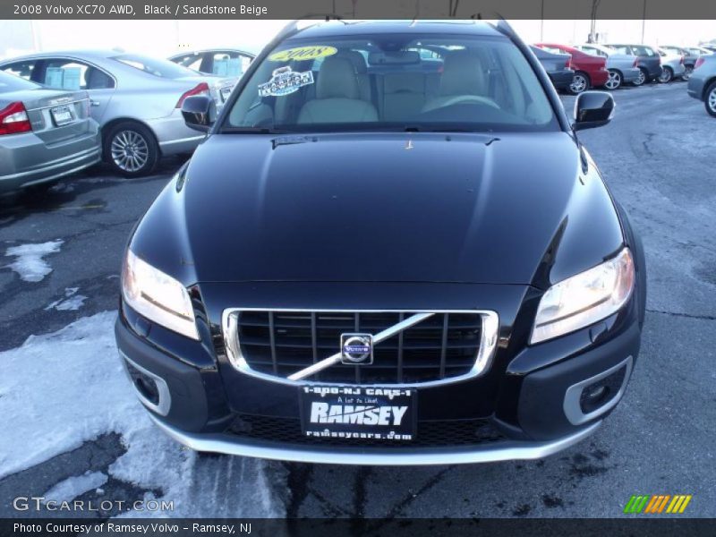 Black / Sandstone Beige 2008 Volvo XC70 AWD