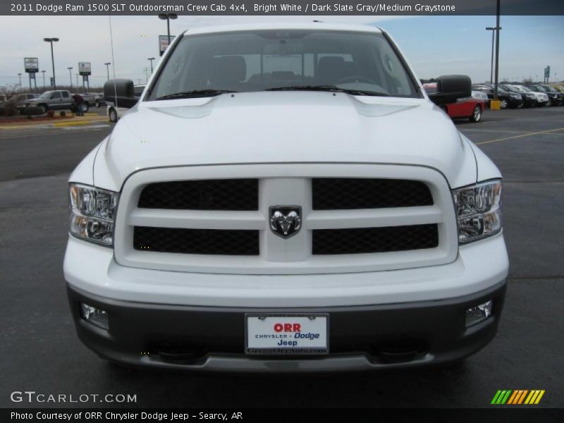 Bright White / Dark Slate Gray/Medium Graystone 2011 Dodge Ram 1500 SLT Outdoorsman Crew Cab 4x4