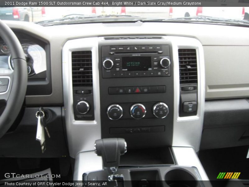 Bright White / Dark Slate Gray/Medium Graystone 2011 Dodge Ram 1500 SLT Outdoorsman Crew Cab 4x4