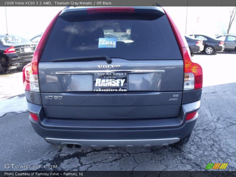 Titanium Gray Metallic / Off Black 2008 Volvo XC90 3.2 AWD