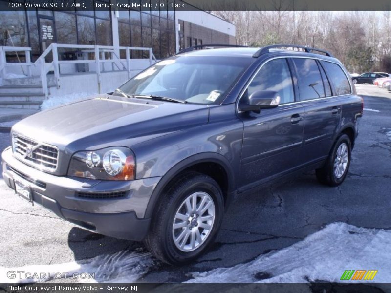 Titanium Gray Metallic / Off Black 2008 Volvo XC90 3.2 AWD