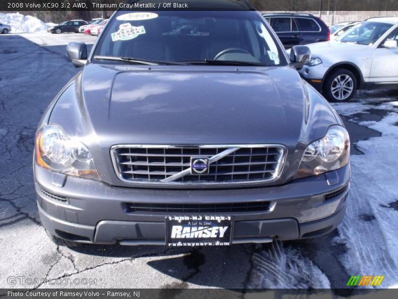 Titanium Gray Metallic / Off Black 2008 Volvo XC90 3.2 AWD