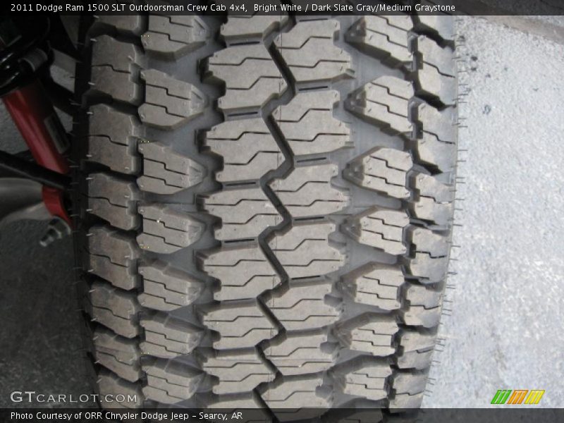 Bright White / Dark Slate Gray/Medium Graystone 2011 Dodge Ram 1500 SLT Outdoorsman Crew Cab 4x4