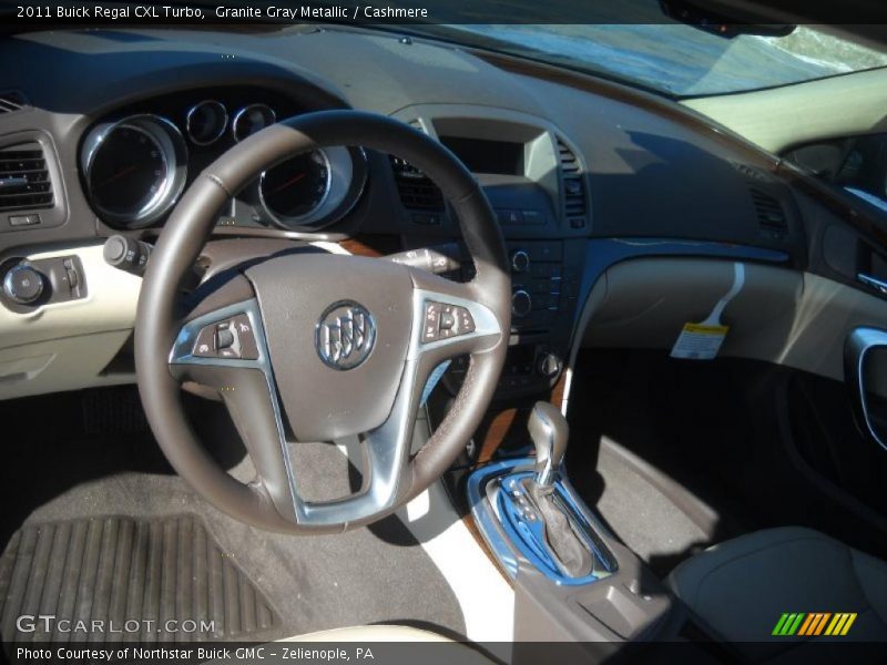 Granite Gray Metallic / Cashmere 2011 Buick Regal CXL Turbo