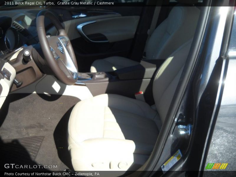 Granite Gray Metallic / Cashmere 2011 Buick Regal CXL Turbo