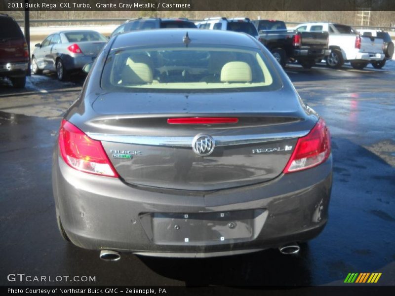 Granite Gray Metallic / Cashmere 2011 Buick Regal CXL Turbo