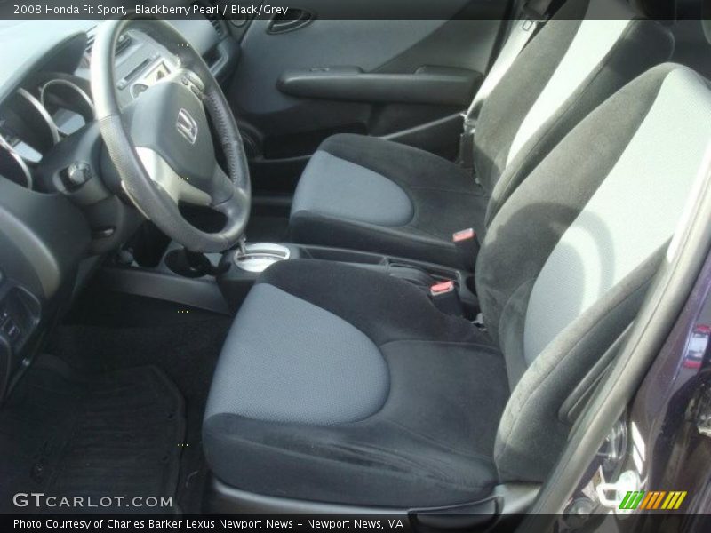 Blackberry Pearl / Black/Grey 2008 Honda Fit Sport