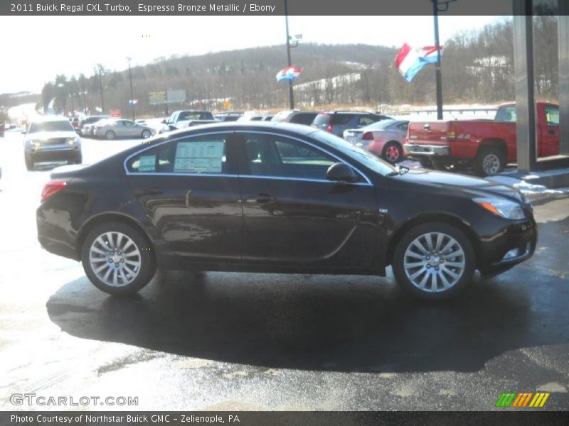 Espresso Bronze Metallic / Ebony 2011 Buick Regal CXL Turbo