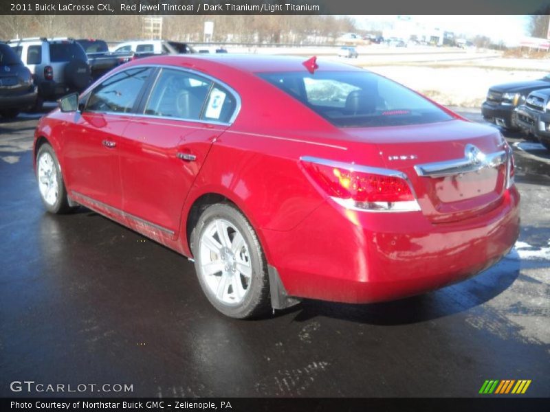 Red Jewel Tintcoat / Dark Titanium/Light Titanium 2011 Buick LaCrosse CXL