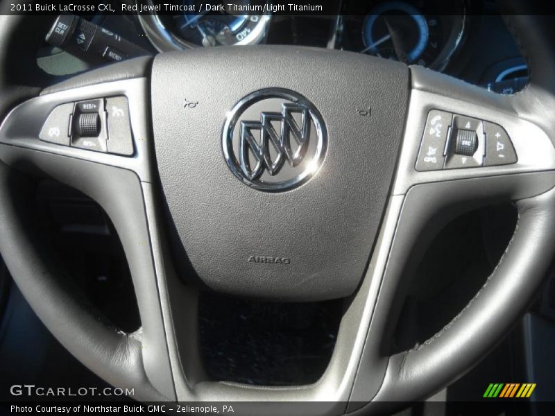 Red Jewel Tintcoat / Dark Titanium/Light Titanium 2011 Buick LaCrosse CXL