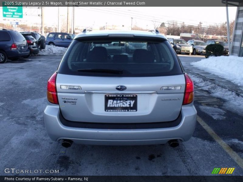 Brilliant Silver Metallic / Charcoal Tweed Cloth 2005 Subaru Legacy 2.5i Wagon