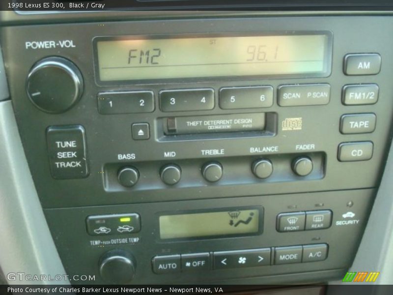Black / Gray 1998 Lexus ES 300