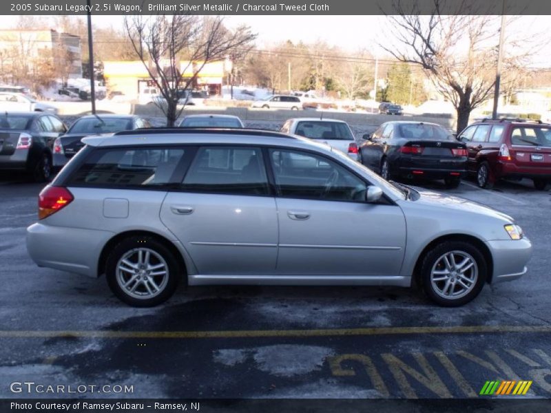 Brilliant Silver Metallic / Charcoal Tweed Cloth 2005 Subaru Legacy 2.5i Wagon