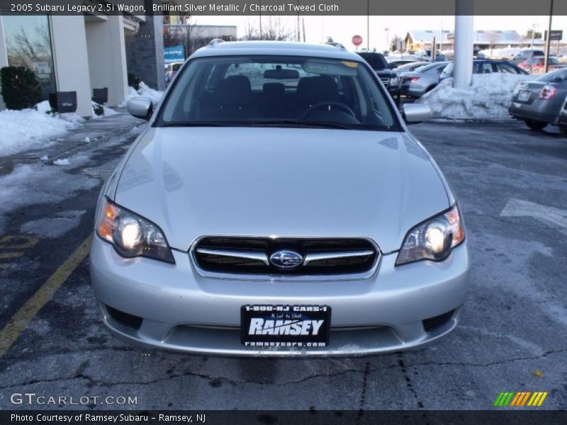 Brilliant Silver Metallic / Charcoal Tweed Cloth 2005 Subaru Legacy 2.5i Wagon