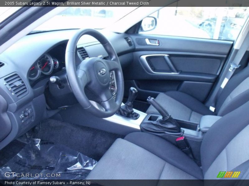  2005 Legacy 2.5i Wagon Charcoal Tweed Cloth Interior