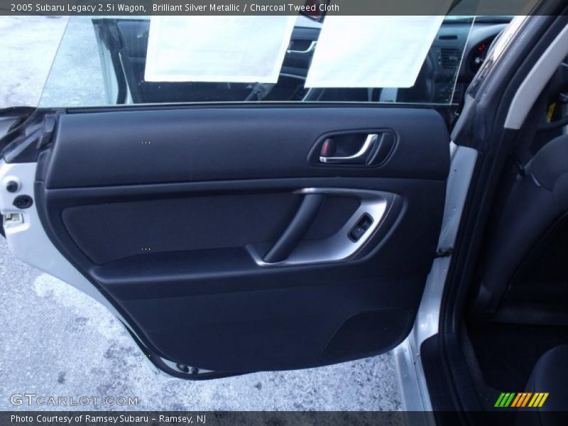 Brilliant Silver Metallic / Charcoal Tweed Cloth 2005 Subaru Legacy 2.5i Wagon