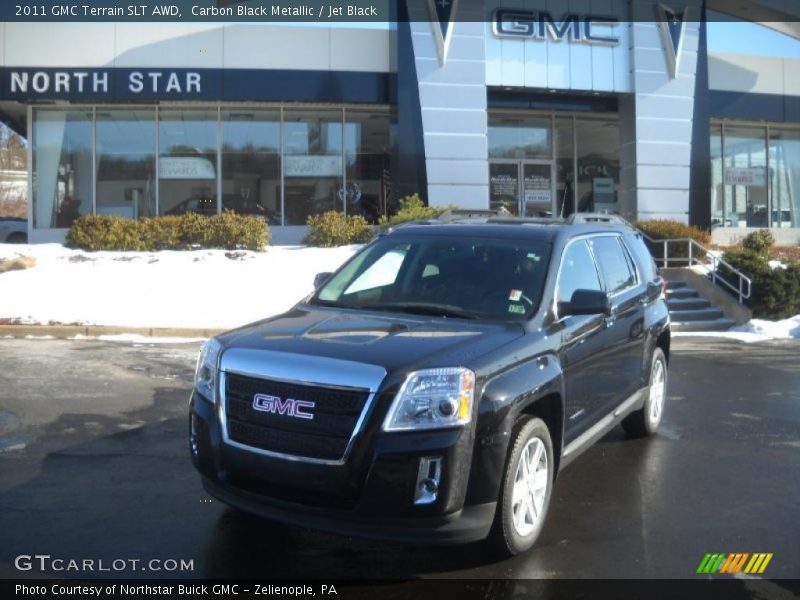 Carbon Black Metallic / Jet Black 2011 GMC Terrain SLT AWD