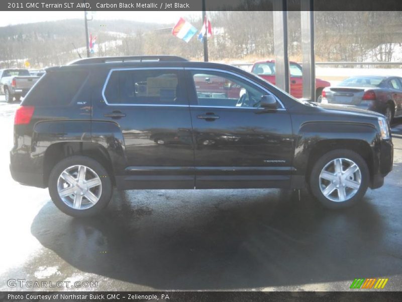 Carbon Black Metallic / Jet Black 2011 GMC Terrain SLT AWD