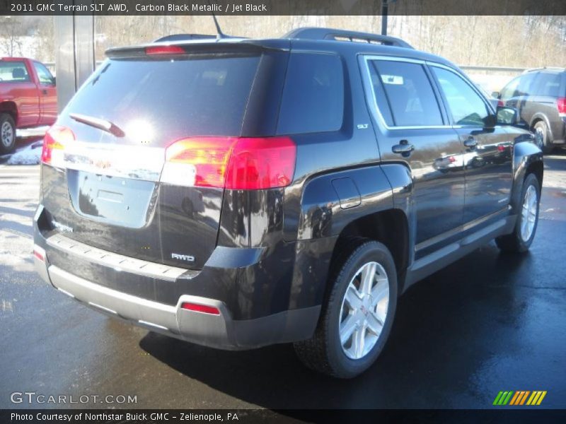 Carbon Black Metallic / Jet Black 2011 GMC Terrain SLT AWD