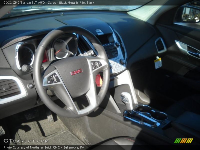Carbon Black Metallic / Jet Black 2011 GMC Terrain SLT AWD