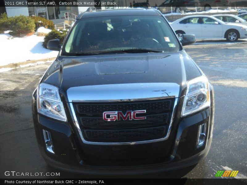 Carbon Black Metallic / Jet Black 2011 GMC Terrain SLT AWD