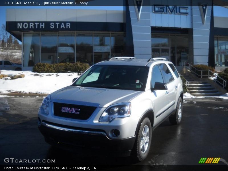 Quicksilver Metallic / Ebony 2011 GMC Acadia SL