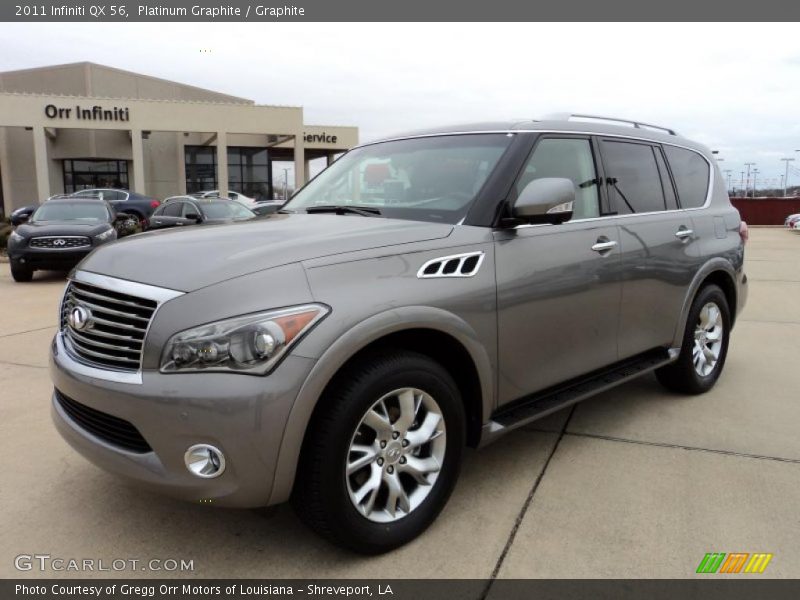 Front 3/4 View of 2011 QX 56