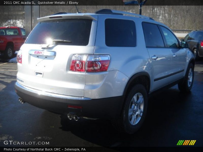 Quicksilver Metallic / Ebony 2011 GMC Acadia SL