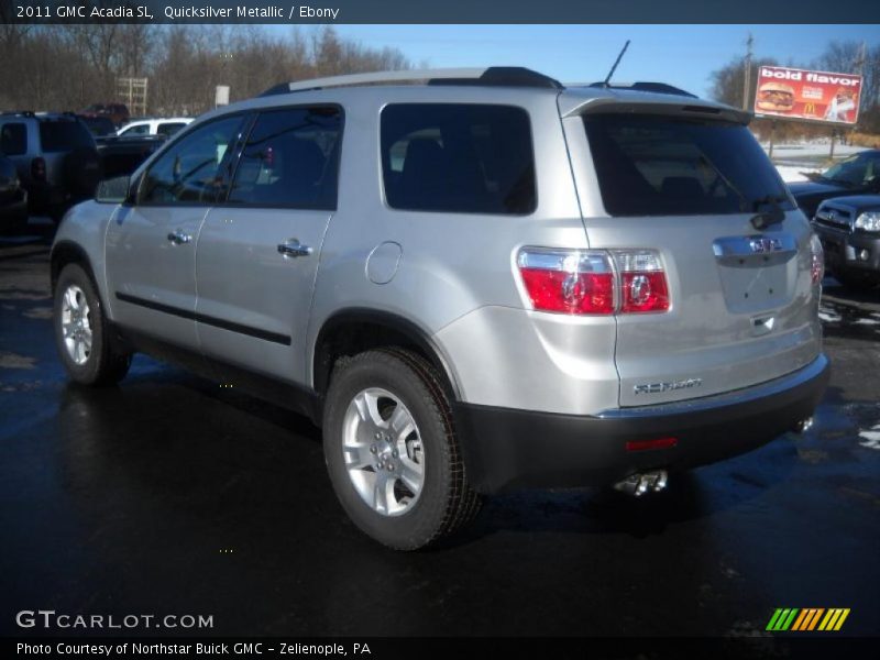 Quicksilver Metallic / Ebony 2011 GMC Acadia SL