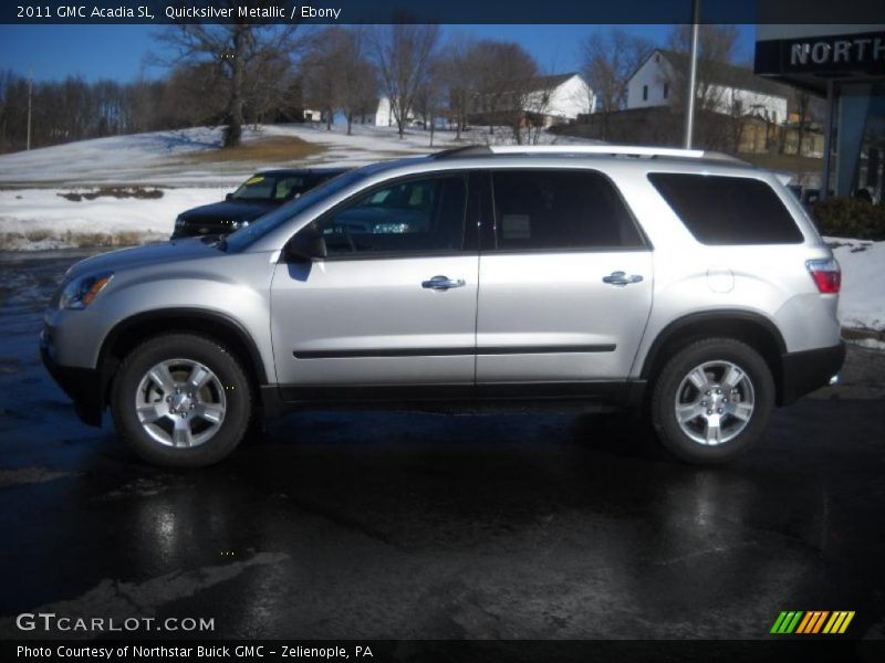 Quicksilver Metallic / Ebony 2011 GMC Acadia SL