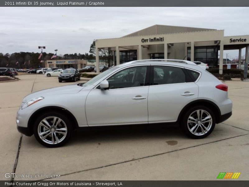 Liquid Platinum / Graphite 2011 Infiniti EX 35 Journey