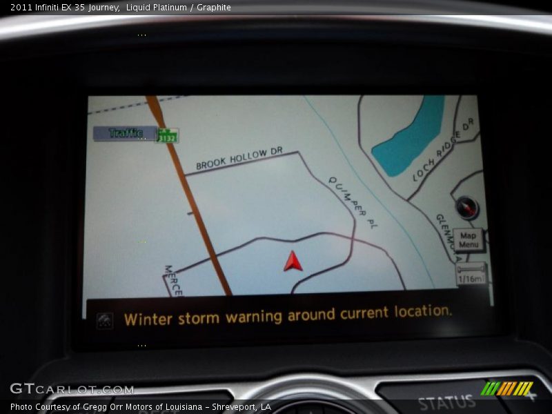 Navigation of 2011 EX 35 Journey