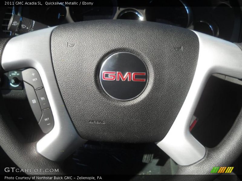 Quicksilver Metallic / Ebony 2011 GMC Acadia SL